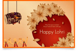 Lohri Greeting card